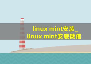 linux mint安装_linux mint安装微信
